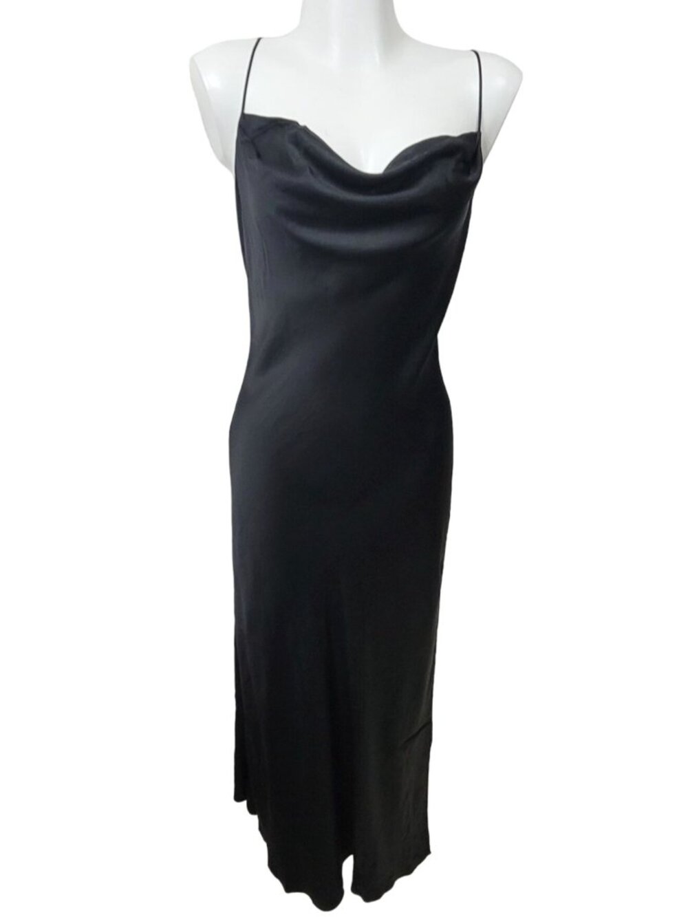 Vintage Victoria's Secret Silk Dress Gown Black M